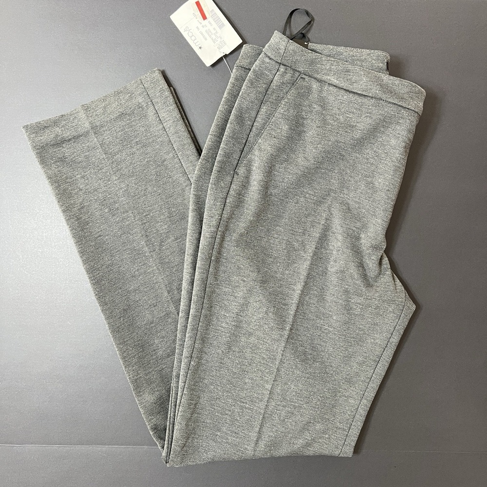 Jones New York The Sydney Pant Slim Leg Women's 8 Gray NWT Business Formal